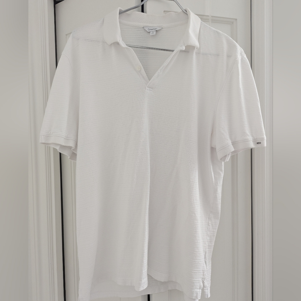 Calvin Klein White Men's Polo Shirt
